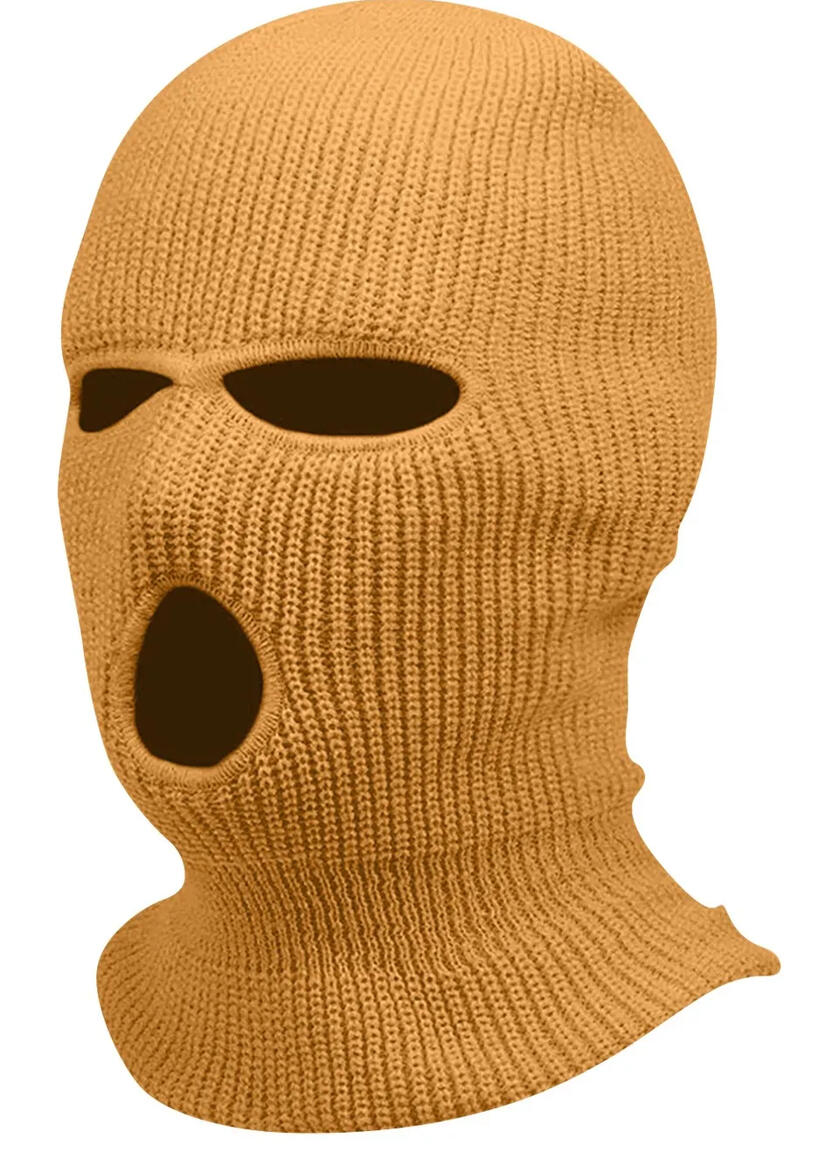 King Gold Skimask High Quality Fleece Balaclava with 3 Holes One Size Fits All Ski Mask